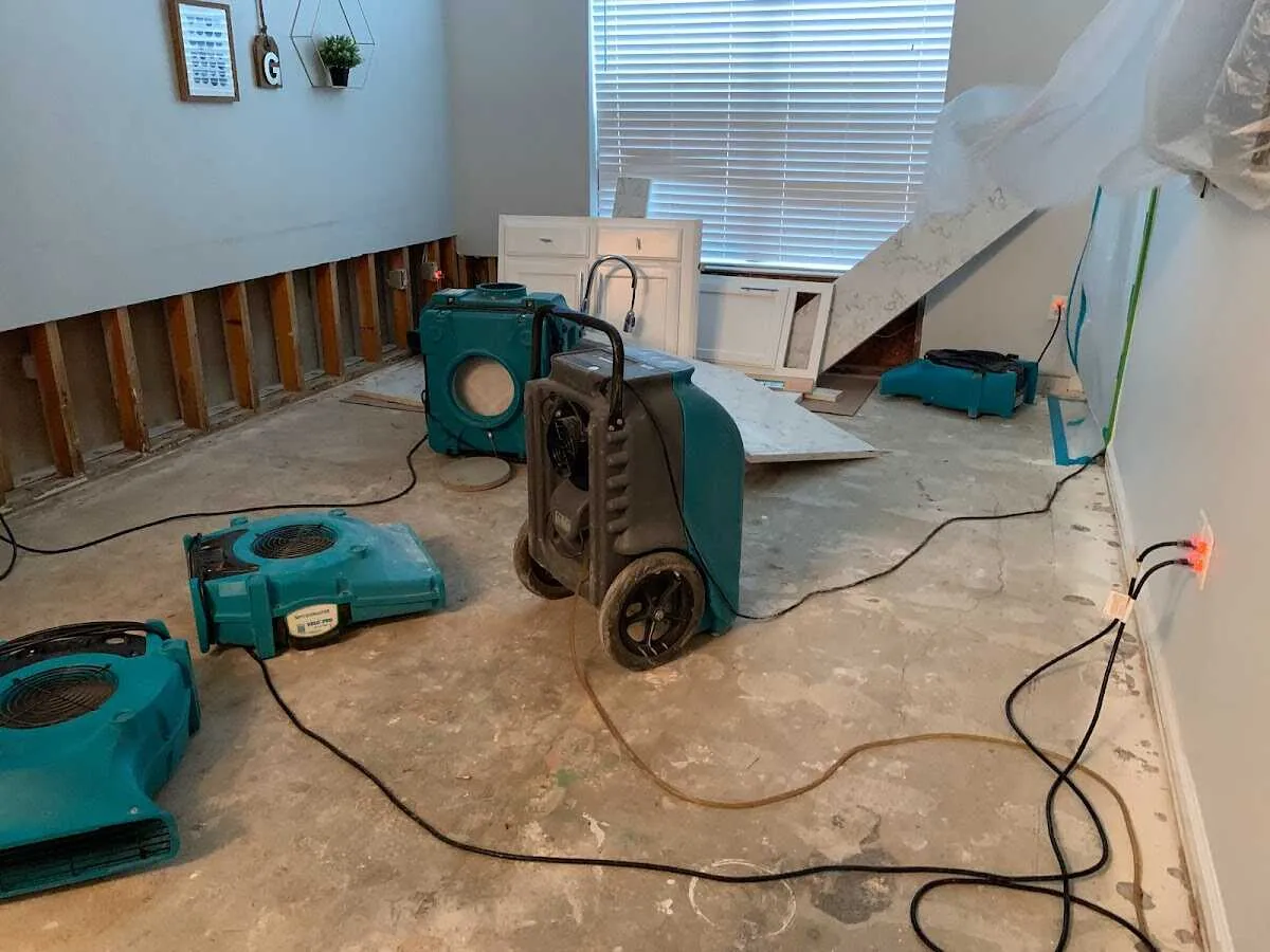 Dehumidifier in flood-cut room for Water Extraction & Removal in Wappingers Falls